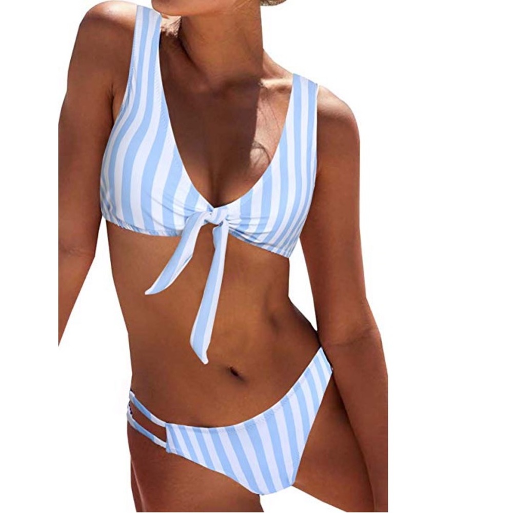 Striped bikini